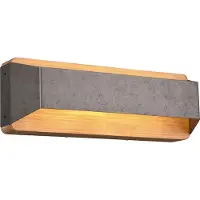 TRIO Applique LED, Switch Dimmer, métal bois, L x H 35 x 12cm
