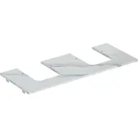 Geberit ONE Plaque de lavabo, découpe double, pour lavabo à poser en forme de coupe, grès, 120x2x47cm, 505.175.00.1