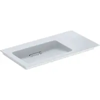Geberit ONE lavabo pour meubles, sortie horizontale, surface de rangement à droite, 90x13,1x47,5cm, 505.008.00.1