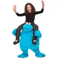 MOM Ride-on Monster Of The Child Cookies Costume Bleu Enfants