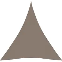 vidaXL Voile de parasol tissu oxford triangulaire 4,5x4,5x4,5 m taupe