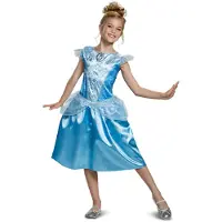 Liragram Disney Princess Cinderella Classic Girl Costume Bleu 7-8 Years Enfants