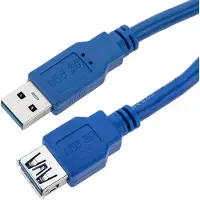 Techly ICOC-U3-AA-10-EX Câble d'extension USB3.0 mâle/femelle typeA 1m bleu