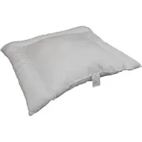 Unyqoos Decoware : Premier oreiller pour enfant – 60 x 70 cm, environ 300 g, housse 100% coton, rembourrage en fibres creuses, blanc, hypoallergénique