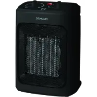 Sencor Radiateur céramique - - SFH 7601BK - Jusqu'à 2000 W - 3 niveaux de chauffage - 10 / 15 m² - 60 dB - Noir