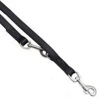 Kerbl Laisse de présentation VEGAS noire 18mm 200cm, cousue (Chien)