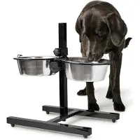 Hunter Bar pour chiens Basic avec 2 écuelles en acier inoxydable (180 cl)