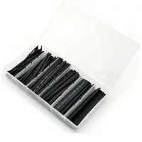 Lanberg Tube thermorétractable 100 pcs 100mm x1,5 à 13mm noir