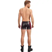 NEK - boxer zippé homme - bandes rouges latérales - noir - 2XL