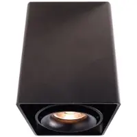 Deko-light Plafonnier puissant avec réflecteur rabattable, Variante : max. 50W, 93 x 93x 120 mm, noir