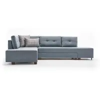 Atelier Del Sofa , Manama- BLC2542, bleu clair, canapés-lits, structure : bois / panneaux de fibres