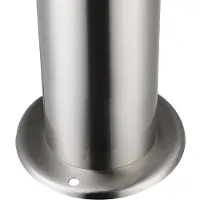 Monzana Lampadaire Dahlia argent en acier inoxydable avec détecteur
