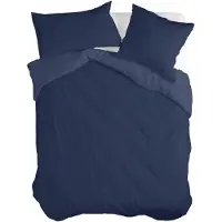 Happy Fiday Home Housse de couette HappyFriday Basic bleu marine 240 x 220 cm