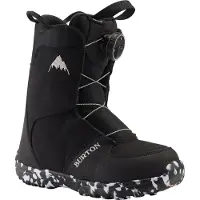 Burton - Boots de snowboard - Grom Boa Black - Taille Enfant 28 - Noir