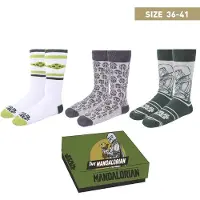 Cerda Star Wars Star Wars - The Mandalorian - Pack De 3 Paires De Chaussettes (P36-41