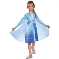 Disney Frozen Disguise Elsa Traveling Robe De Déguisement Enfant Femme Halloween