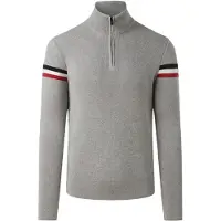 Fusalp - Pull en laine mérinos - Wengen IV Silice Marin pour Homme en Laine - Taille L - Gris