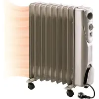 Plein Air Radiateur à bain d'huile 2000w blanc - Kemper - 048561 - holly