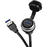 Lütze cordon USB 3 avec prise à encastrer type A