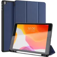 DUX Coque tablette Domo Apple iPad 9 (2021) 10.2 pouces / iPad 8 (2020) 10.2 pouces / iPad 7 (2019) 10.2 pouces - Bleu foncé