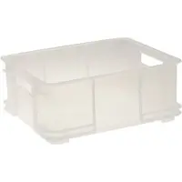 Keeeper Boite de rangement stockage Euro-Box L BRUNO 43x35x17,5cm 20,5L transparent