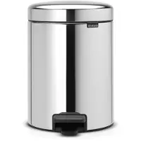 Brabantia Poubelle à pédale newIcon - 5 L, acier brillant