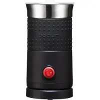 Bodum Bistro, mousseur/chauffe-lait automatique, noir, acier inoxydable, 300 ml, 0,3 l, boutons