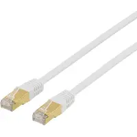 Deltaco S / FTP Cat7 Câble patch 15 m LSZH (sans halogène), blanc