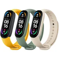 Xiaomi Sangles Mi Smart Band 6 (TPU), Sangles de montre, Jaune, Vert, Beige