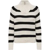 ONLY Pull-over crème / noir