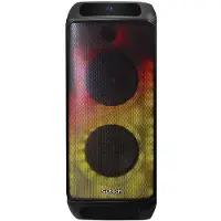 Sytech LEDFLOW Enceinte portable stéréo Noir 60 W