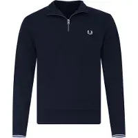 Fred perry pour homme. M3574 Sweat demi-zip noir (M), Casuel, Coton