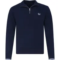 Fred perry Pull Demi-Zip Navy Bleu Bleu foncé taille S