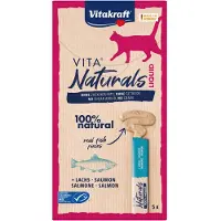Vitakraft Vita Naturals Liquid au saumon snack pour chat (5 pcs)