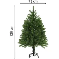 vidaXL Arbre de Noël artificiel aiguilles réalistes 120 cm vert