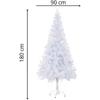 vidaXL Arbre de Noël artificiel avec support 180 cm 620 branches