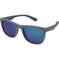 Polaroid Lunettes de Soleil PLD 8049/S 49/16/130 Grey green Rubber frames JUNIOR PLD 8049/S