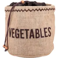 Kitchencraft NATURAL ELEMENTS HESSIAN SAC À LÉGUMES AVEC DOUBLURE OCCULTANTE