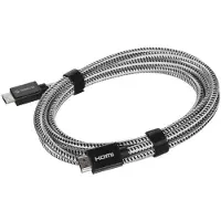 ORICO CABLE HDMI 2.0 4K@60HZ TRESSÉ 3M (3 m), Câble vidéo, Noir
