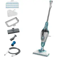 Black & Decker Balai vapeur multifonction 1600W + 7 accessoires BHSM168U-QS BLACK+DECKER