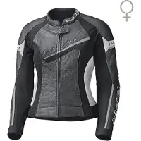 Held Debbie II blouson en cuir perforé pour femme, noir/blanc, 44