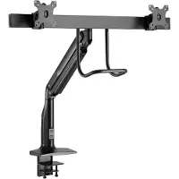 Hagor HA Kit de fixation (montage sur table, pince, montage par vis) (Tables, 32", 10 kg), Support de moniteur, Noir