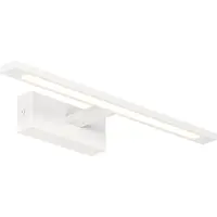 QAZQA Applique murale blanche 41,5 cm avec LED IP44 - Jerre