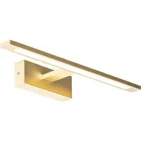 QAZQA Applique murale en laiton 41,5 cm avec LED IP44 - Jerre