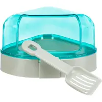 Trixie Toilette D'angle Avec Toit - 14 X 8 X 11/11 Cm