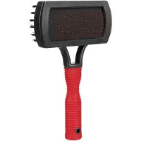 Trixie Brosse douce à double face avec manche en caoutchouc