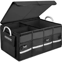 Monzana Rangement coffre de voiture noir 60x35x30cm