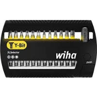 Wiha 41834 Jeu d'embouts XLSelector embout Y de 50 mm Phillips - Pozidriv - TORX - 13 pcs - 1/4"