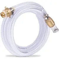 Vonroc Tuyau d'aspiration pour pompes à eau / Tuyau d'aspiration spiralé - 4m x 25mm, 1''. - Universel