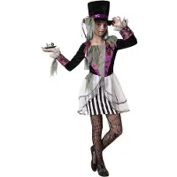 Atosa Hatter Halloween Woman Costume Multicolore 3-4 Years Enfants